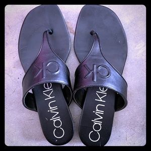 Calvin Klain Black Sandals